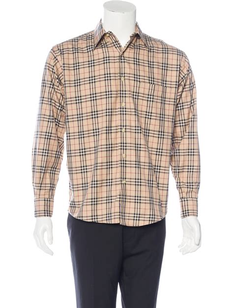 burberry check cuff shirt|Burberry nova check shirt.